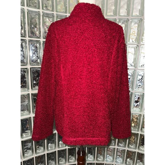 J. Jill Fuzzy Full-Zip with Pockets Cozy Teddy Bear jacket - Size XL - Picture 5 of 11